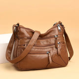 Vvsha - High Quality Women's Soft Leather Shoulder Bags Multi-Layer Classic Crossbody Bag Luxury Designer Handbag and Purse
