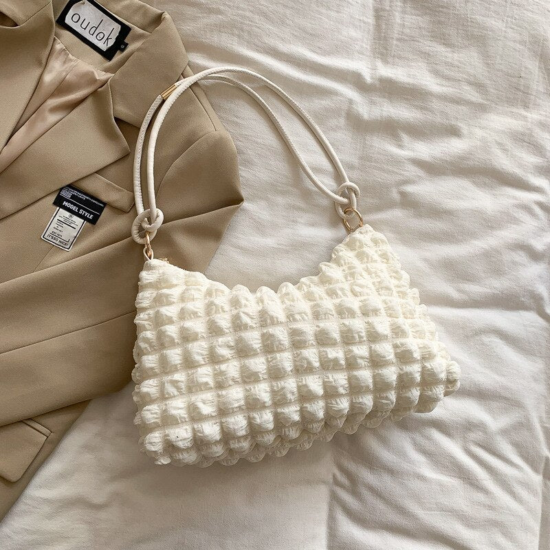 Vvsha Gentle Shoulder Bag High-quality Lightweight Large Tote Bag Armpit Bag Soft Cloud Cotton Candy Women's Designer Handbag