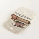 Vvsha - Portable Coin Purse New Solid Color Mini Cash Wallet Lightweight Cotton Headphone Bag Women Key Pouch Travel Card Holder