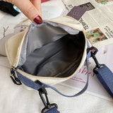 Vvsha - Small Women Canvas Shoulder Bags Korean Cartoon Print Fashion Mini Cloth Handbags Phone Crossbody Bag for Cute Girl 2024 Purse