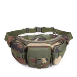 Vvsha - Men's Tactical Waist Pack Sports Waterproof Multifunctional Solid Camouflage Hunting Hiking Multi-Purpose Nylon Phone Handsome