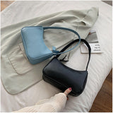 Spring Summer Woman Trendy Retro Handbags PU Leather Zipper Shoulder Bag Female Bolsa Vintage Hobo Women Small Hand Bag