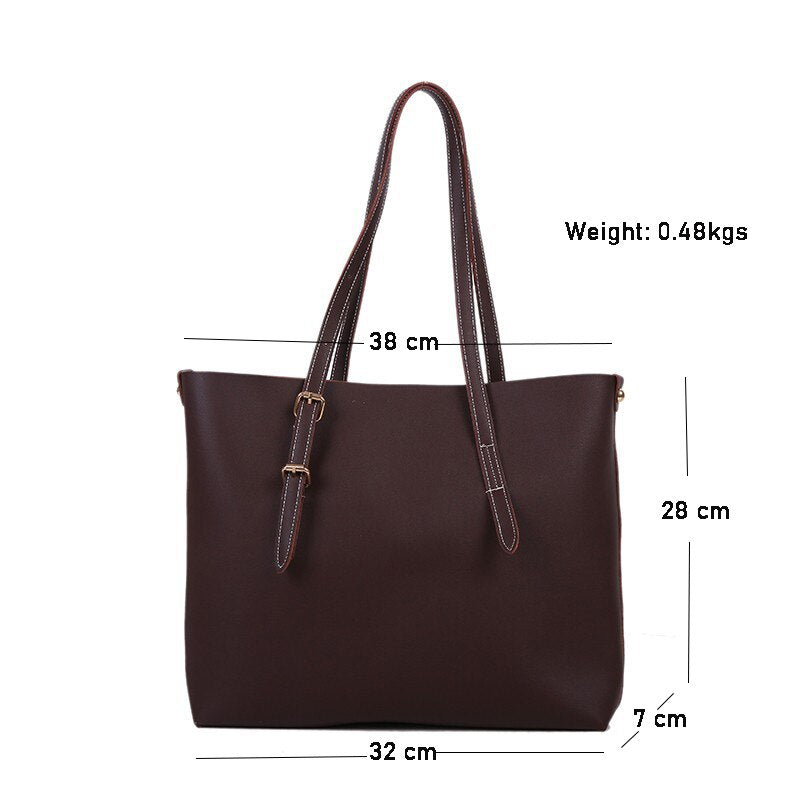 Brown Leather Tote Bag Large Tote Bag Shoulder Bag Large 