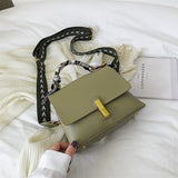 Christmas Gift Elegant Female Ribbon Tote bag 2021 Fashion New High-quality PU Leather Women's Designer Handbag Lock Shoulder Messenger Bag