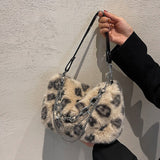 Christmas Gift DORANMI Winter Fur Boston Handbag Women Bags 2021 Luxury Brand Designer Female Chain Shoulder Bag Messenger Crossbody Bag SB773