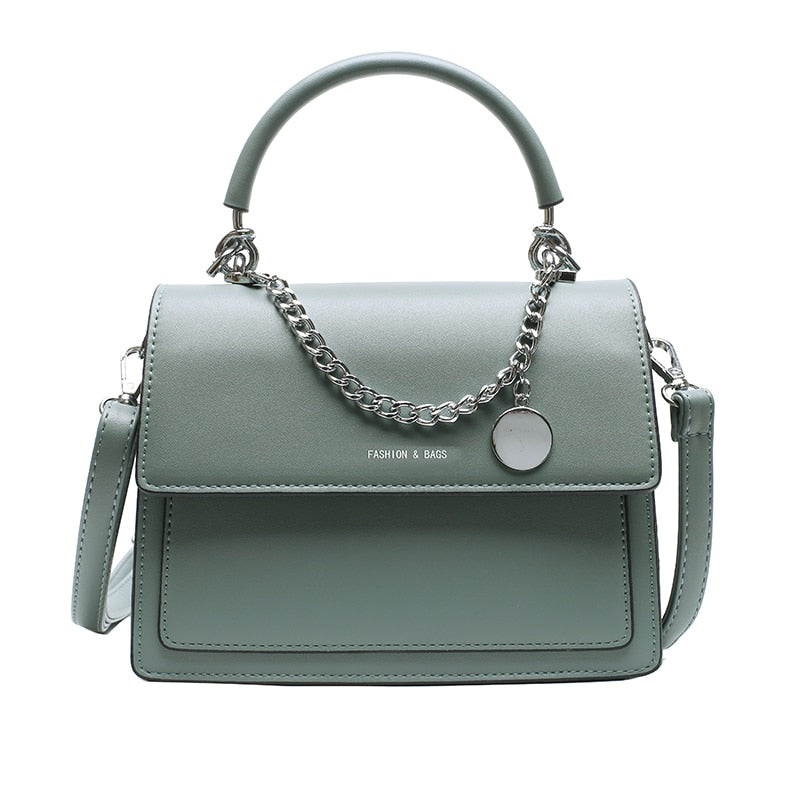 Back to College Elegant Female Square Tote bag 2021 Fashion New High quality PU Leather Women's Designer Handbag Travel Shoulder Messenger Bag