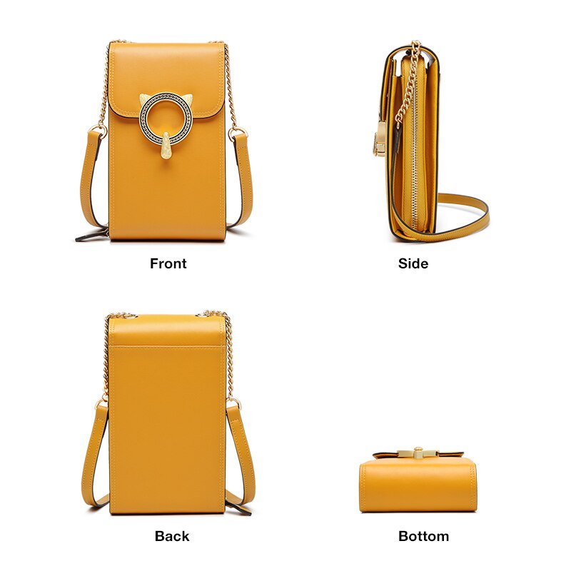 FOXER Brand Cow Leather Girl's Mini Cross-body Bag Fashion Female Small Messenger Bags Lady Shoulder Bag Cute Cellphone Bag