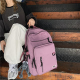 Back to College DCIMOR New Double-deck Waterproof Nylon Women Backpack Female Multi-pocket Laptop Backpack Unisex Travel Bag College Schoolbag