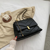 Christmas Gift Elegant Female Large Tote bag 2021 Fashion New High quality PU Leather Women's Designer Handbag Chain Shoulder Messenger Bag