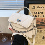 Christmas Gift Lattice Small Tote bag 2021 Summer New High-quality PU Leather Women's Designer Handbag Luxury brand Shoulder Messenger Bag
