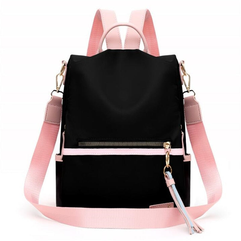 Fashion Backpack Women Candy Color Shoulder Bag Oxford Cloth School Bag For Teenage Girl Children Backpacks Travel Knapsack Bag