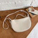 Christmas Gift Women's Shoulder Crossbody Handbags Purses Female Casual Versatile Saddle Bags Soild Color Travel Bags For Ladies Simple Zipper