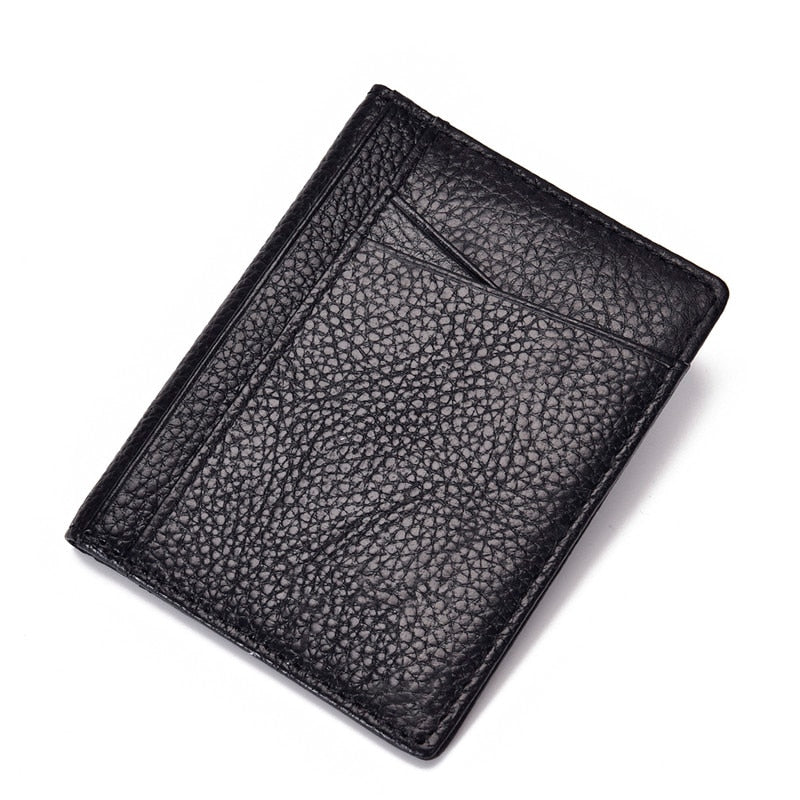 ZOVYVOL 2021 RFID Credit Card Holder Black Wallet Cow Leather Unisex Card Wallet High Quality Casual Purse Slim Mini Money Bag