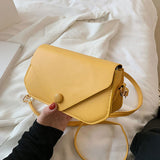 Back to College Fashion Simple Style Handbags For Women 2021 Solid Color Female Shoulder Bag Brand Designer Women Crossbody Versatile Small Bag