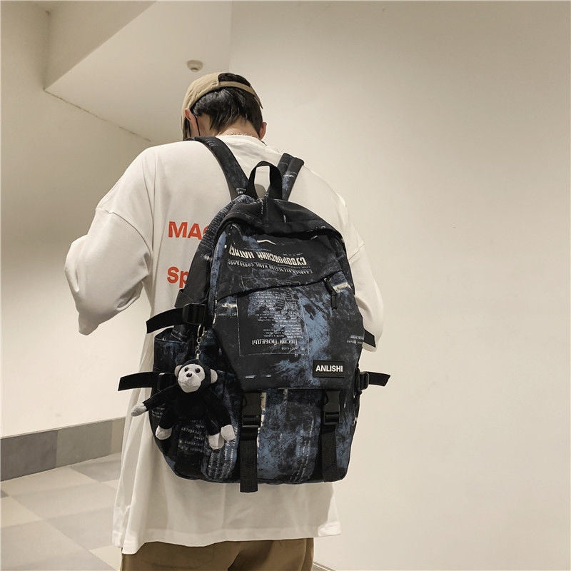 Christmas Gift Schoolbag Fashion Large Capacity Mochila Feminina Canvas Backpack Bags For Teenagers Boys Anime Women Bagpack Techwear Sac A Dos