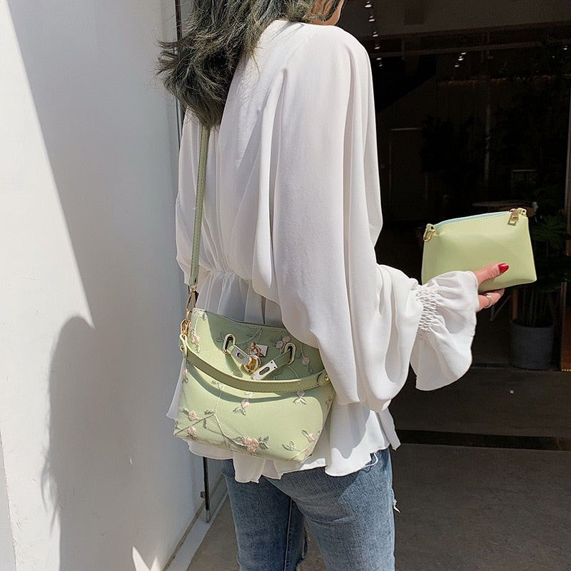 Vvsha Korean women messenger bags preppy style female shoulder bag pu