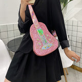 Christmas Gift Funny Guitar Shape Handbag Crossbody Bags For Women Female Personality Cartoon Shoulder Bag Messenger Bag Bolsa Feminina 2020