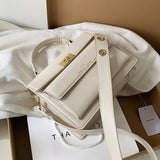 Christmas Gift Niche Design Ins Handbags New Fashion One-shoulder Messenger Bag Advanced Style Square Bag Underarm Bag Dual-use Bag Width: 23cm