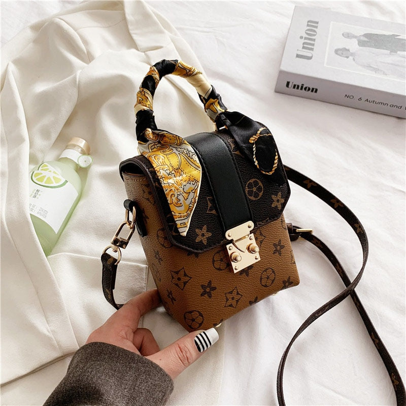 Christmas Gift Classic Printed Small Tote Bags Designer Brand Luxury Shoulder Crossbody Bags for Women High-quality Leather Handbags and Purses