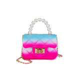 Crossbody Bags For Women 2021 Summer Colorful Jelly Bag Small Fashion Hand Bags Chain Square Handbag Mini Shoulder Messenger Bag