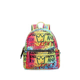 Luxury Pu Leather Women Backpacks High Quality Ladies Graffiti Travel Laptop Bag Casual Designer School Bags for Teenage Girls