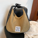 Christmas Gift Vintage Casual Women's Tote Bag Trending Designer Female Hobo Bags 2021 High Quality Handbags Fashion Simple Canvas Shoulder Bag
