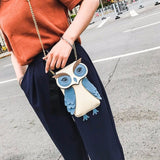Christmas Gift Owl Shape Crossbody Bag For Women Funny Cartoon Stylish Cool Pu Leather Small Shoulder Bag Female Hot Sale Women Bag Phone Bag