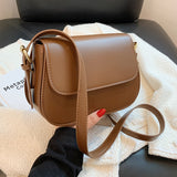Vvsha Simple Solid Color PU Leather Armpit Baguette Crossbody Bag for Women 2022 Shoulder Handbags and Purses Female Travel Designer