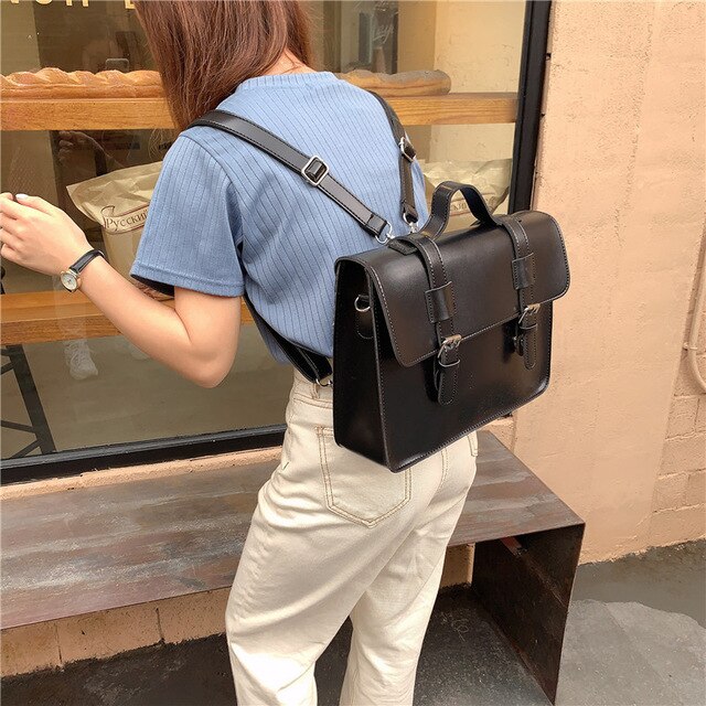 Vvsha Korean women messenger bags preppy style female shoulder bag pu