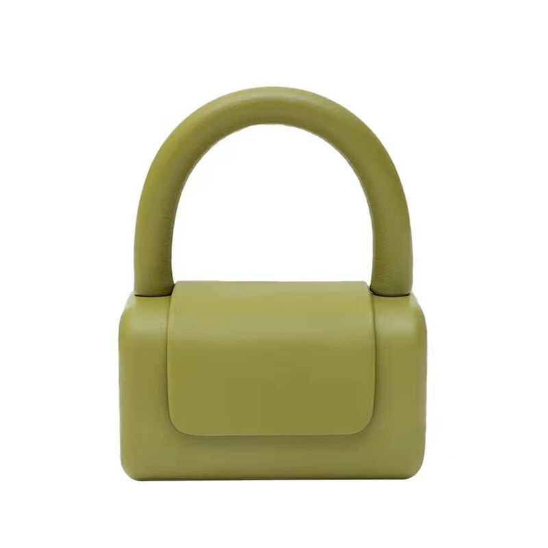 Cute Small Box Leather Handbag 2021 New Designer Mini Top Handle Solid Crossbody Bag Female kawaii Day Clutch Purse Top Quality