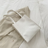 Crocodile Design Handbags For Women 2021 Large-capacity Shoulder Crossbody Bucket bag PU Leather Female Travel Tote