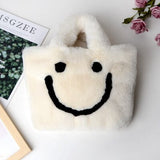 Winter New Fashion wild Personality Shoulder Bag tote Female Bag Chain Plush Handbag Messenger Bag Soft Warm Fur bag winter