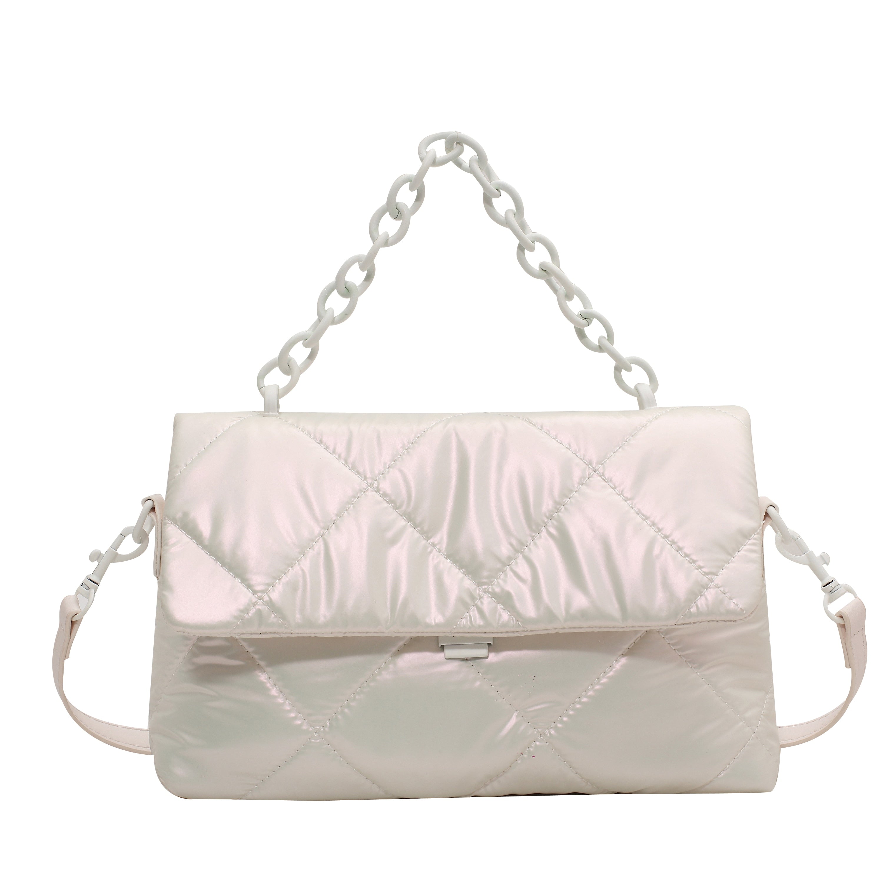 с доставкой Luxury Designer Small Nylon Shoulder Crossbody Bags for Women 2021 Women's Winter Branded Chain Handbags and Purses