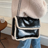 Vvsha Black Chain Shoulder Bags For Women Small Soft Leather Crossbody Bag Flap Designer Messenger Bag Ladies All Match Handbags Sac
