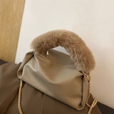 Christmas Gift Diamond Pleated Tote bag 2021 Winter New High-quality Soft PU Leather Women's Designer Handbag Chain Shoulder Messenger Bag