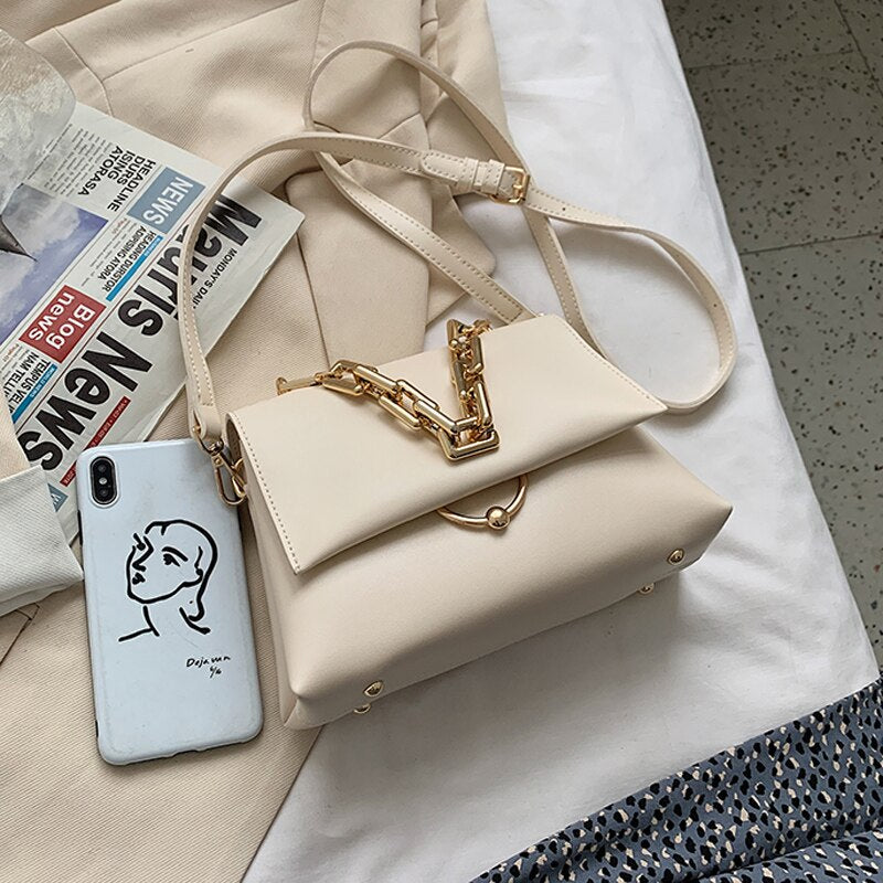 Christmas Gift DORANMI Luxury Brand Designed Flap Bags For Women 2021 Big Chain Strap Messenger Female Casual Composite Bags Bolsos Mujer SB440