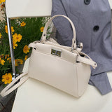 Elegant Female Solid Color Tote bag 2021 Summer New PU Leather Women's Designer Handbag Luxury brand Shoulder Messenger Bag