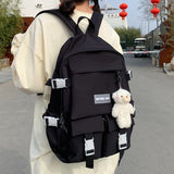 Vvsha New simple girls' Nylon Backpack students' school bag Japanese Backpack female  laptop Shoulder bag