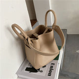 Vvsha Hand Bags Women Fashion Whie Simple Shoulder Bag Vintage Bucket Bags Female Leather Crossbody Bag For Girls Tote Sac A Main New