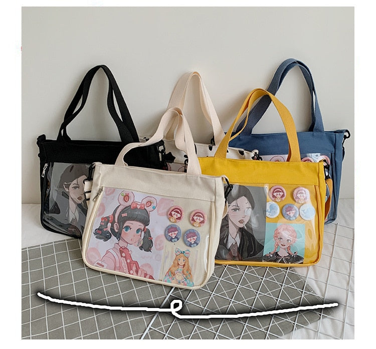 Christmas Gift Ita Bag Japan Style 2020 New Cute Clear Removable Decorative Layer Cute Purse For Teens Girls Sweet Lovely Package Itabag qy052