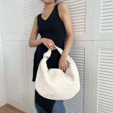 Vvsha 2023 Fashion Woven Bag Luxury Designer Handbag Brand Women Tote Bag Lady Shoulder Bags PU Spring Bags Leather Casual Handbag