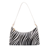Animal Zebra Cow Pattern Totes Bags Fashion Women 2021 Clutch Handbags Casual PU Leather Female Underarm Shoulder Messenger Bag