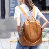 Anti-theft Women Backpacks School Bags High Quality PU Leather Shoulder Bags Female Large Capacity Backpack Fashion Rucksack