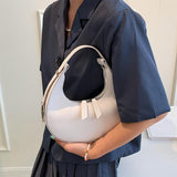 Vvsha Fashion Halfmoon Women Handbags Designer Ladies Shoulder Bags Luxury Pu Leather Baguette Shape Bag Small Tote Female Purses 2022