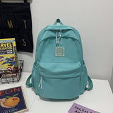 DCIMOR Fashion Solid Color Waterproof Nylon Women Backpack Female Kawaii Large Capacity Schoolbag College Lady Laptop Backpacks