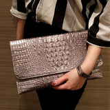 Women Day Clutches Bags Alligator chain Crossbody Bags For female Shoulder Bags pu leather clutch and purse envelope bag handbag