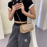 Shoulder Bag Underarm Crossbody Bag Backpack Female Messenger Chain Luxury Bag Purse Small PU Leather Retro Handbags Fashion