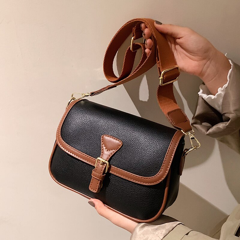 Back to College Luxury Brand panelled color 2021 Fashion New female Tote bag Quality PU Leather Women's Designer Handbag Shoulder Messenger bags