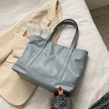 Christmas Gift High Capacity Soft PU Leather Shoulder Bags for Women 2021 Summer Travel Green Handbag Fashion Luxury Simple Shopping Purses