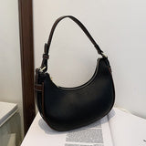 Vintage Half a month Underarm bag 2021 New High-quality PU Leather Women's Designer Handbag Luxury brand Shoulder Bag Travel Bag